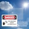 Signmission This Machine Starts Automatically Danger Sign, Plastic, 10in W x 7in L, 2PK OS-2PACK-DS-P-710-L-1590 - alternate 3